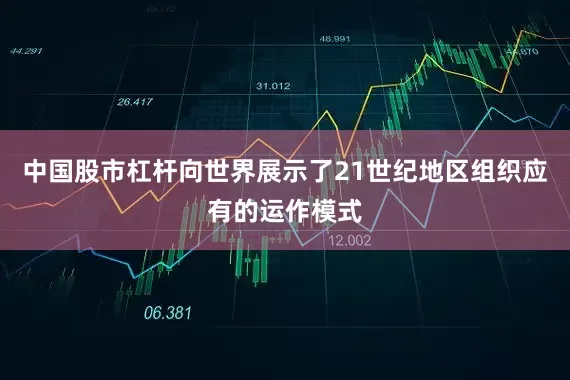 中国股市杠杆向世界展示了21世纪地区组织应有的运作模式