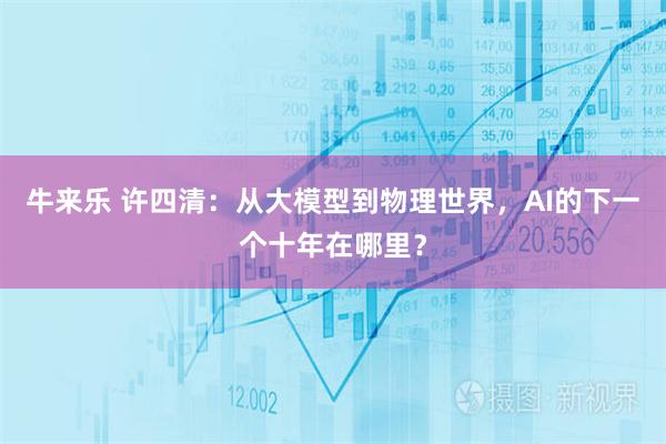 牛来乐 许四清：从大模型到物理世界，AI的下一个十年在哪里？